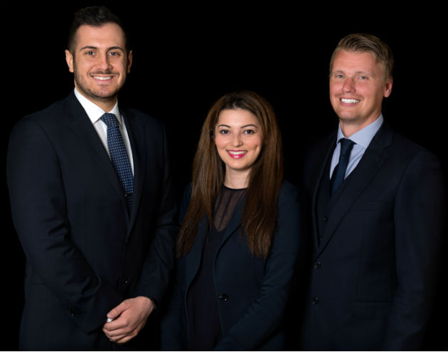 Glanvilles Civil Litigation Team - Solicitors Johnathan Arman, Catherine Mulroney and Tom Oliver